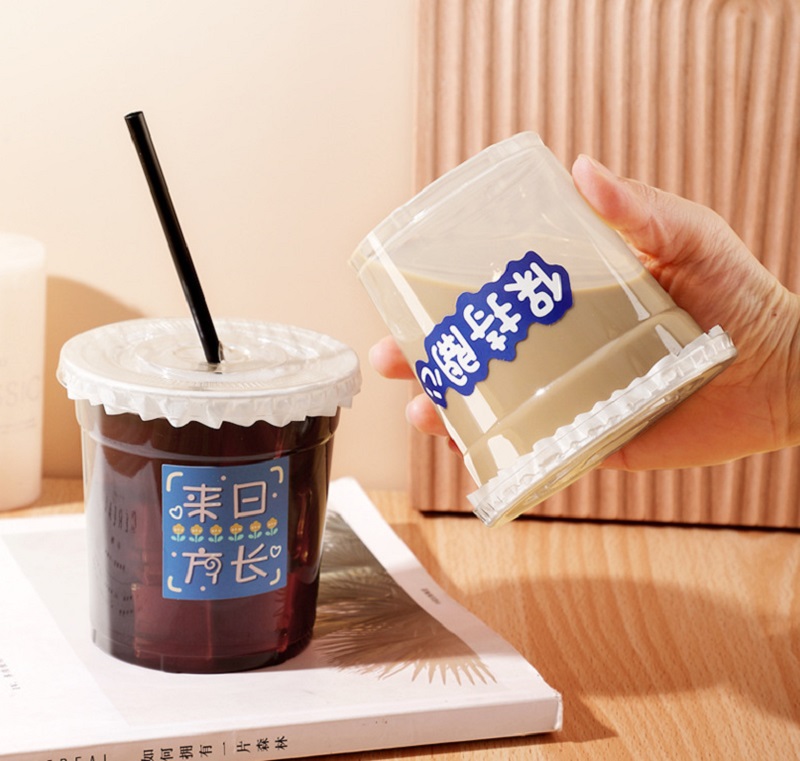 plastic cup with lid