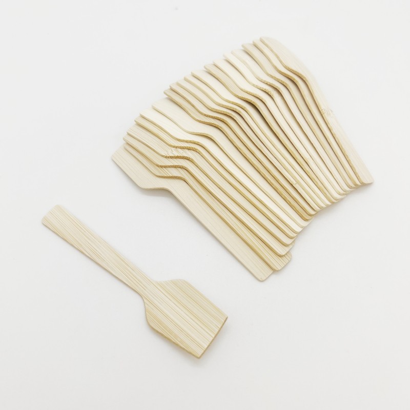 Eco-friendly wooden tableware disposable bamboo spoon ice cream spoon