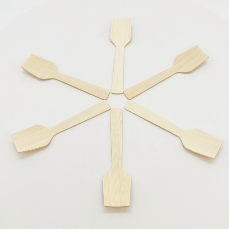 Eco-friendly wooden tableware disposable bamboo spoon ice cream spoon