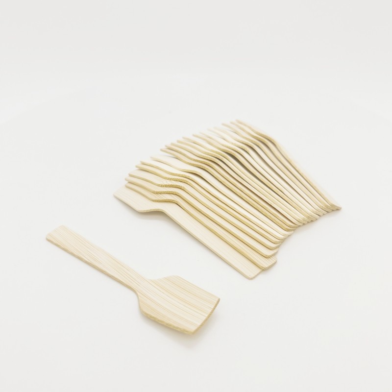 Eco-friendly wooden tableware disposable bamboo spoon ice cream spoon