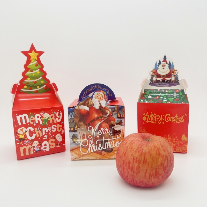 Christmas gift box Christmas Eve disposable apple paper box