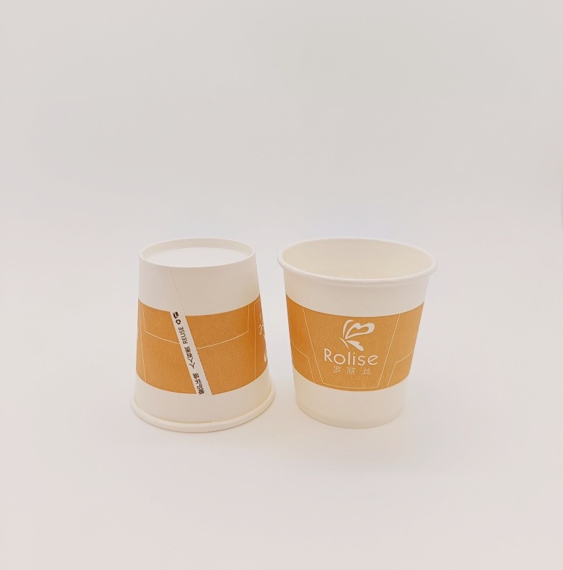 7OZ single wall PE coated printed hot drink paper cup