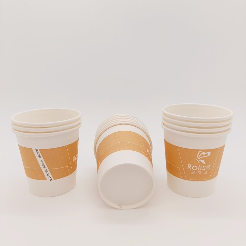 7OZ single wall PE coated printed hot drink paper cup