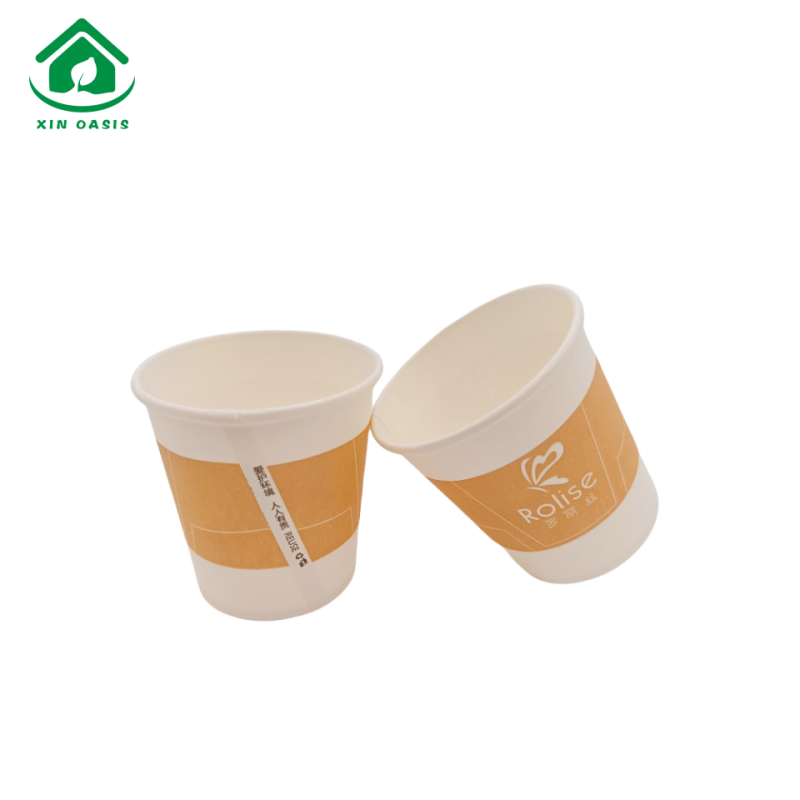 7OZ single wall PE coated printed hot drink paper cup