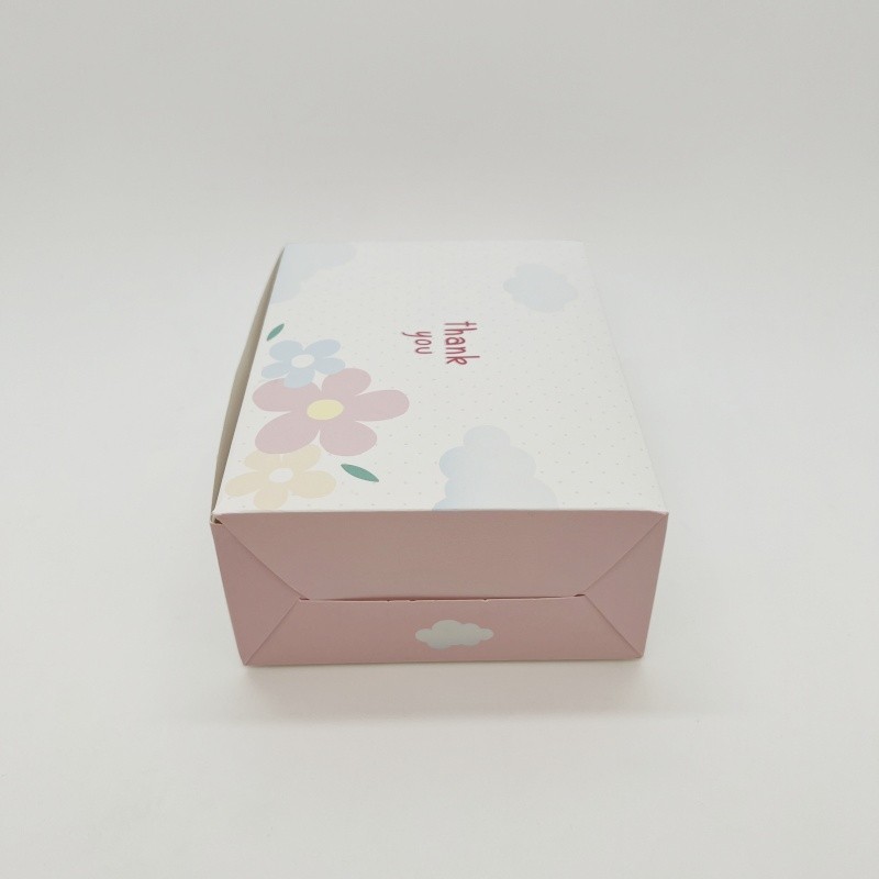 Disposable bakery cake dessert foldable paper box