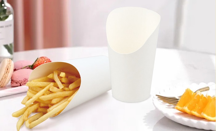 Disposable French fries cup