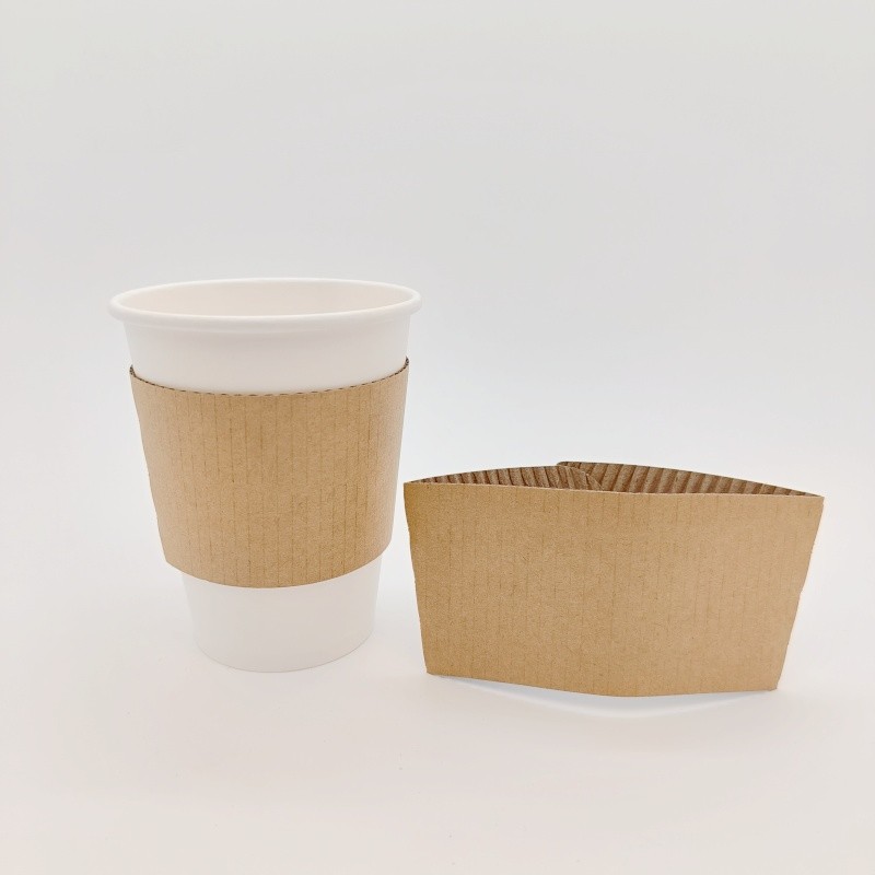 80/90mm Disposable Kraft Paper Cup Sleeve