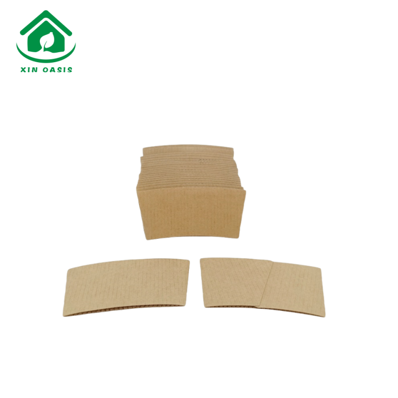 80/90mm Disposable Kraft Paper Cup Sleeve