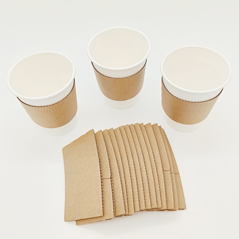 Brown paper cup sleeve