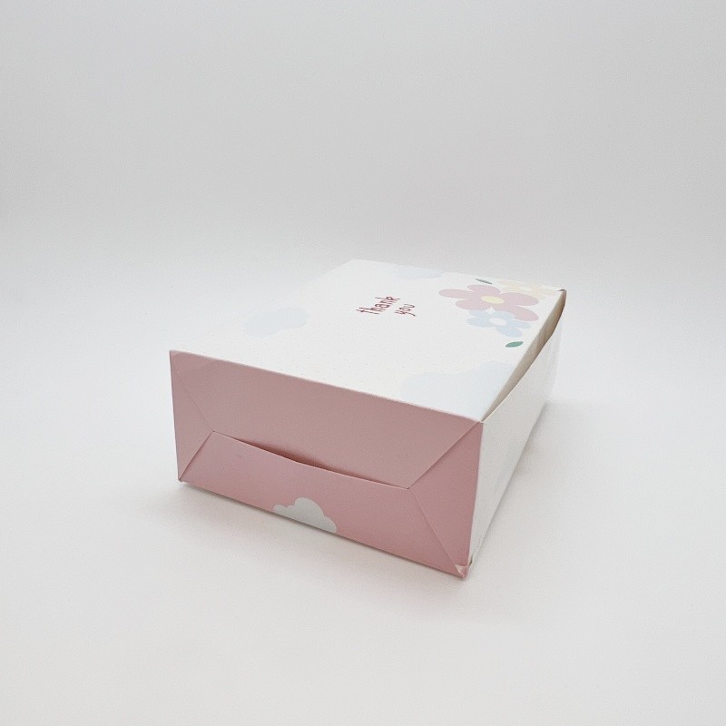 Disposable bakery cake dessert foldable paper box