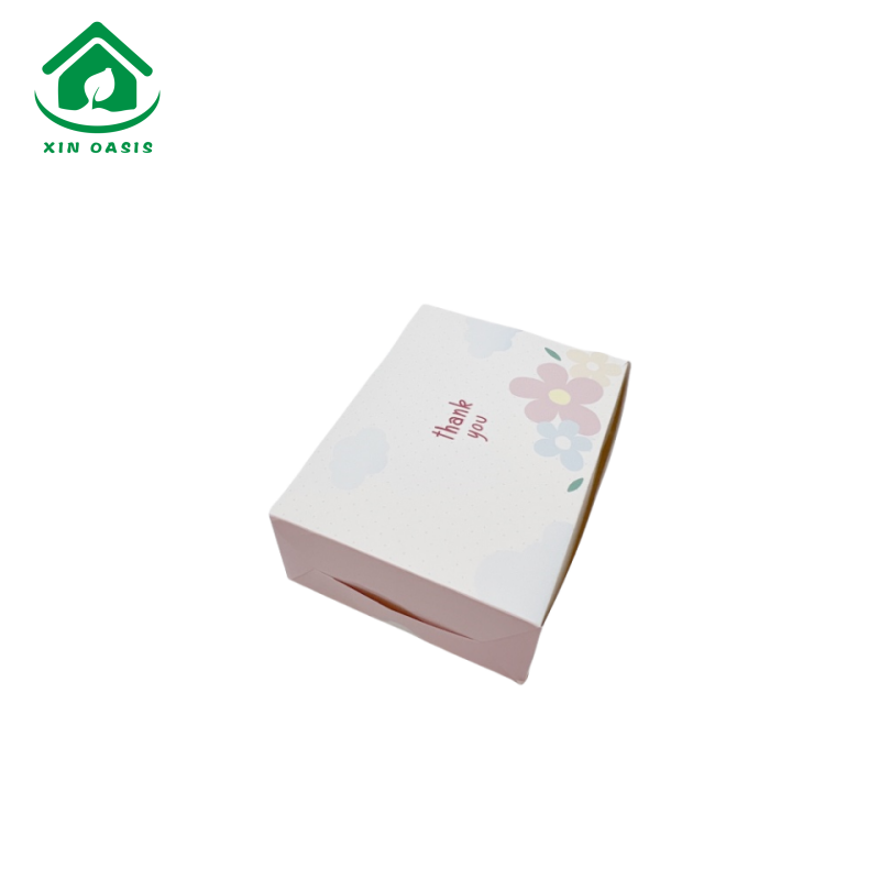 Disposable bakery cake dessert foldable paper box