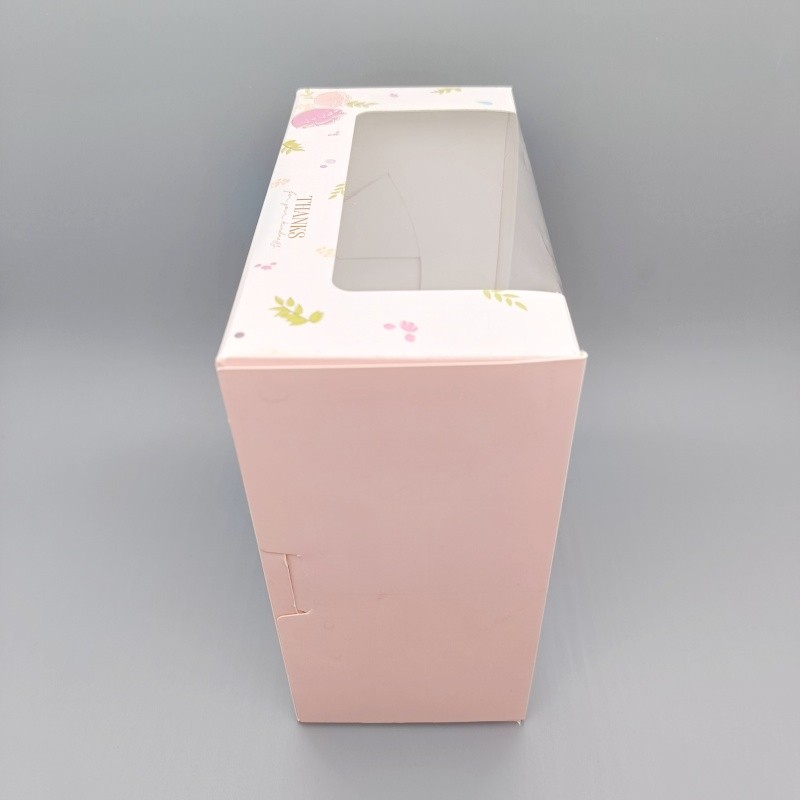 Disposable folding baked dessert cake packaging box