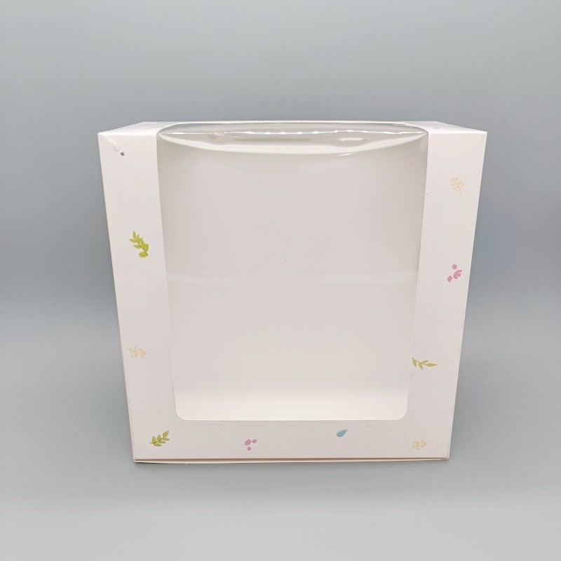 Disposable folding baked dessert cake packaging box