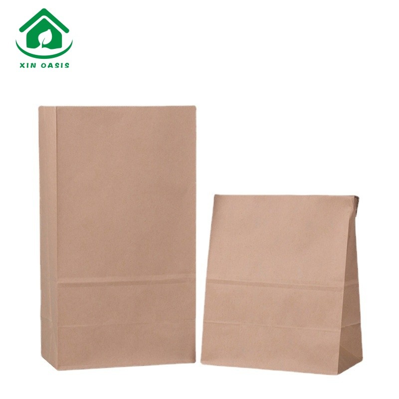 Cowhide thickened oil proof bag packing hand paper bag