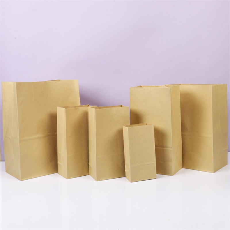 Cowhide thickened oil proof bag packing hand paper bag