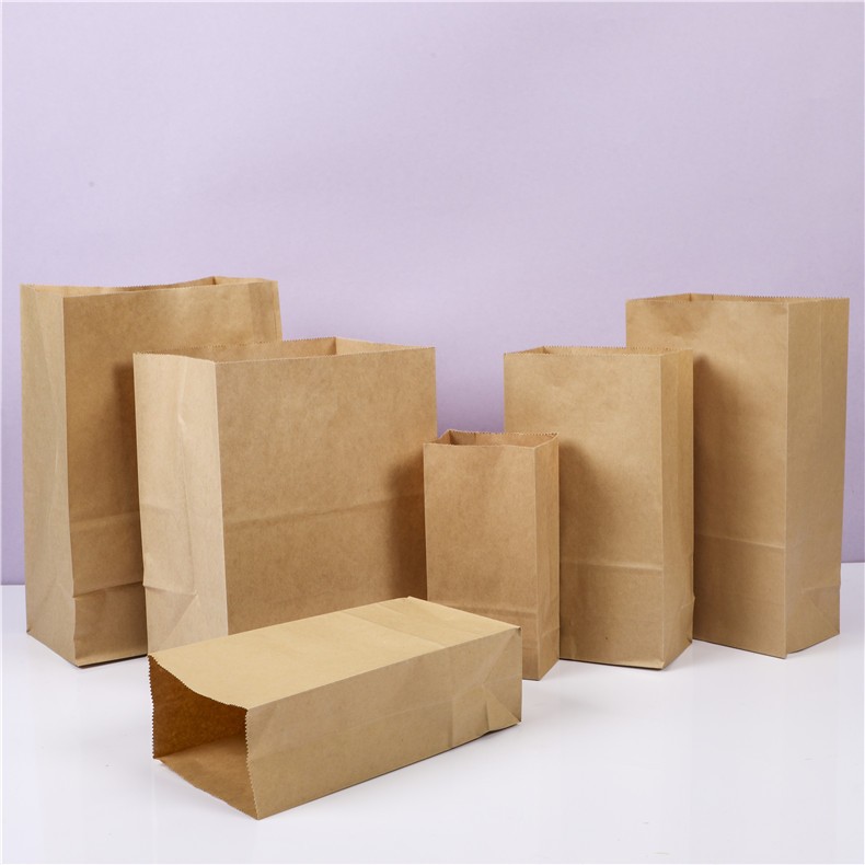 Cowhide thickened oil proof bag packing hand paper bag