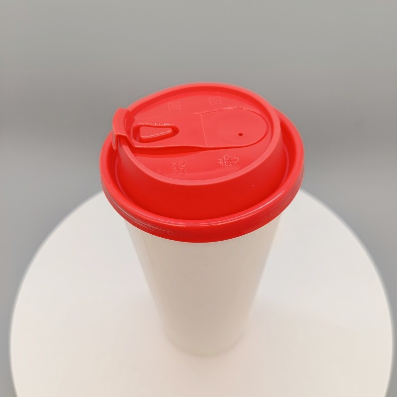 Milk tea hot drink paper plastic universal leakproof bucket pp lid