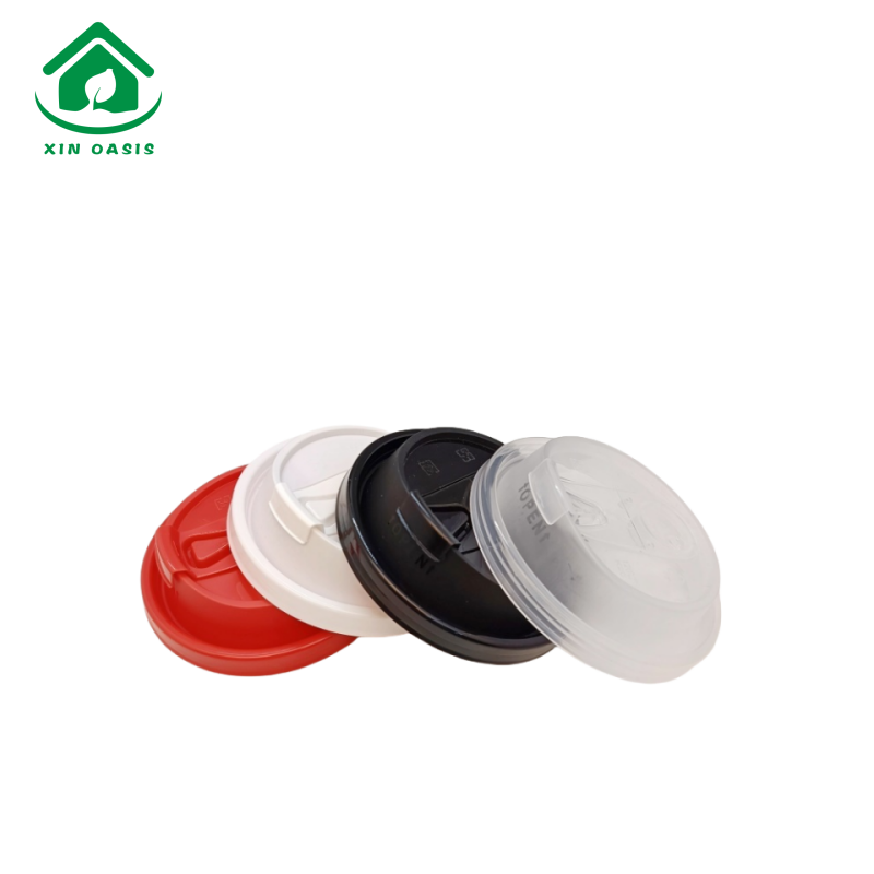 Four color milk tea cup lid multi functional food grade plastic bucket lid