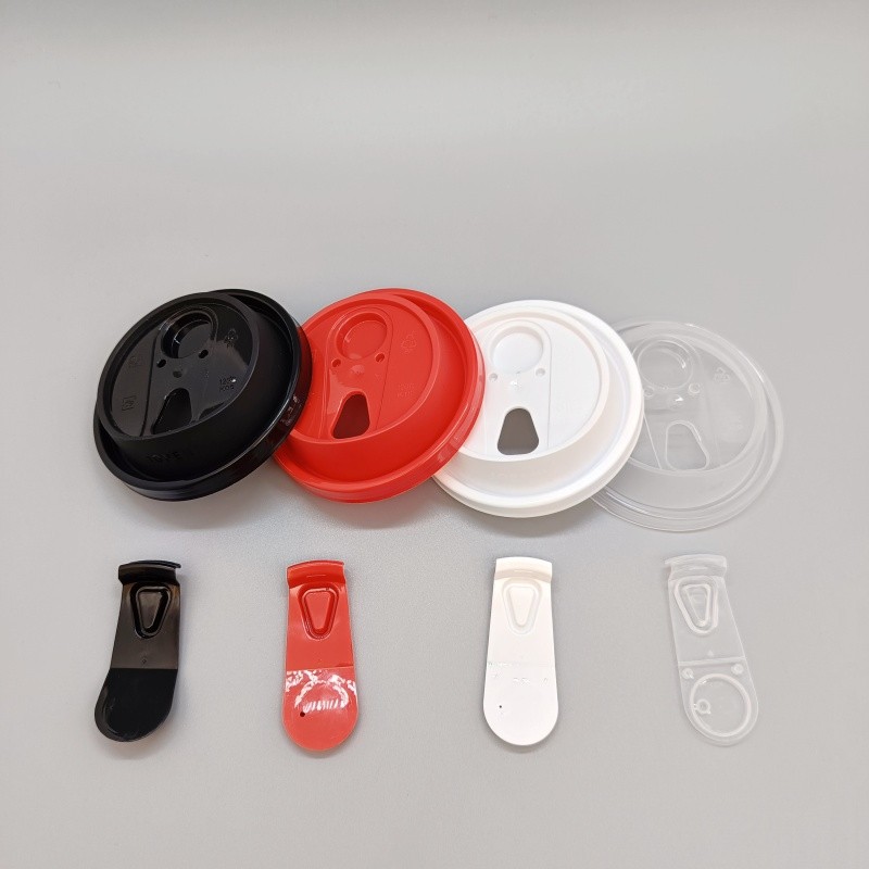 Four color milk tea cup lid multi functional food grade plastic bucket lid