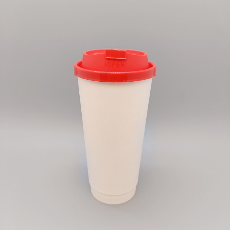 Disposable milk tea cup lid