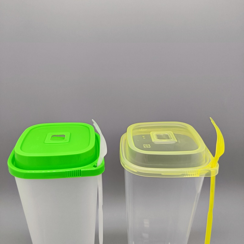 square fruit tea plastic cup