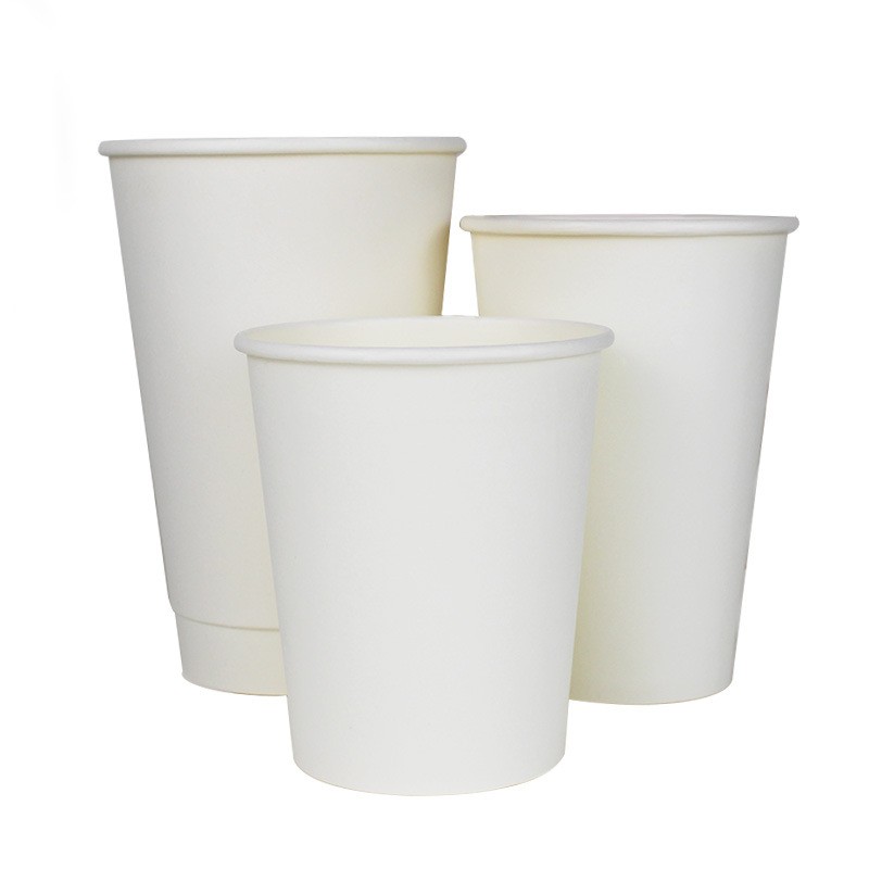 PLA degradable disposable paper cup custom logo drinking cup