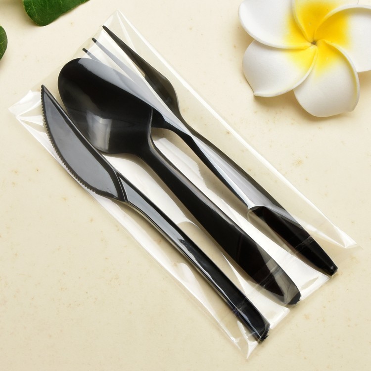 Disposable western fork, beef, fork, paper towel tableware combination