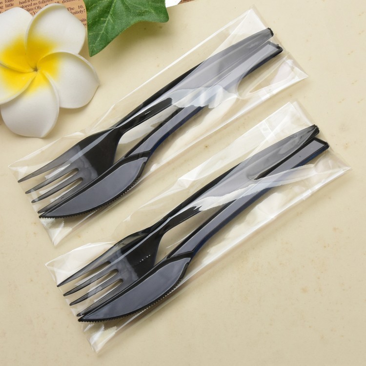 Disposable western fork, beef, fork, paper towel tableware combination