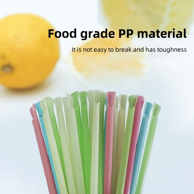 Disposable spoon type PP straw