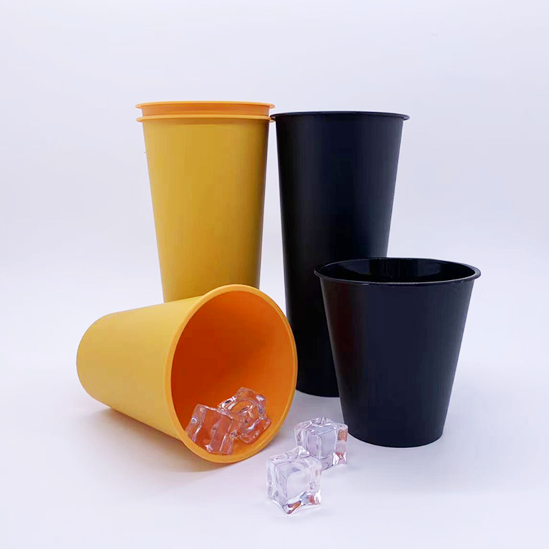 Resuable Logo Customized Milktea PP Plastic cup