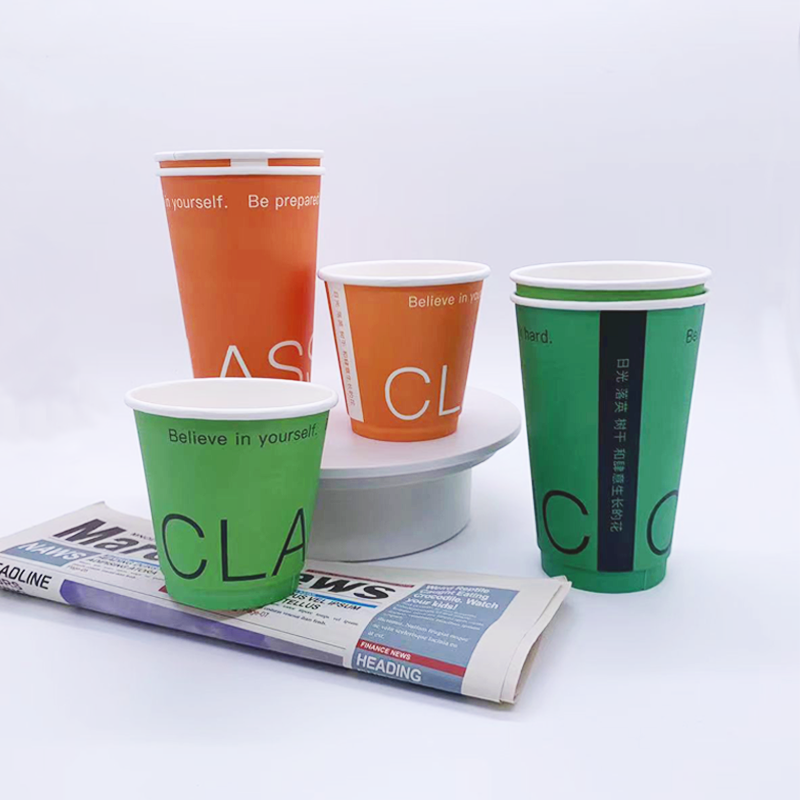 Disposable Custom Logo Coffee Single Wall Paper Cup