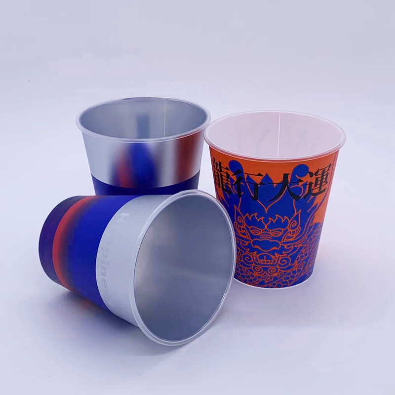 Disposable Custom Logo IML PP Hard Plastic Cup