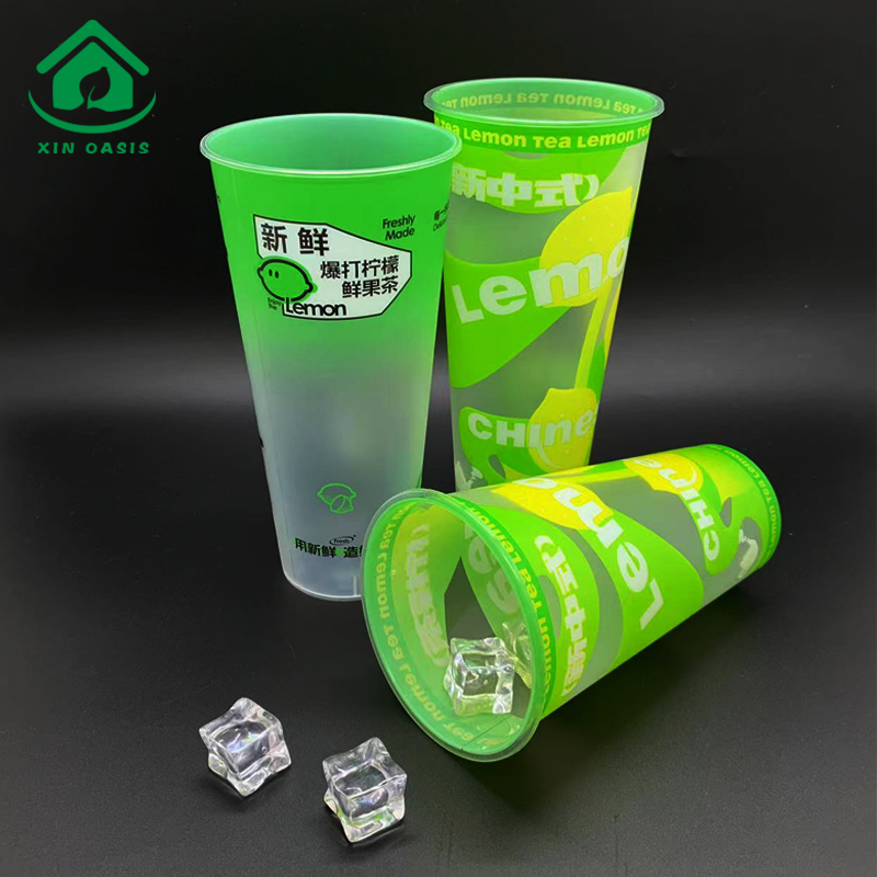 Biodegradable Custom Logo Hard PP IML Plastic Cup