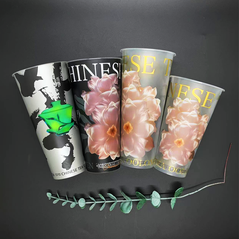 IML PP Material Bubble Tea Plastic Cup