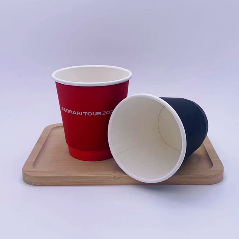 Custom Printed Silk Screen Printing Coffee Double Wall Paper Cup