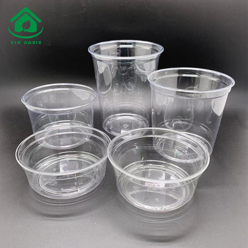 8 14 16 24 32oz 117mm caliber clear PET cup