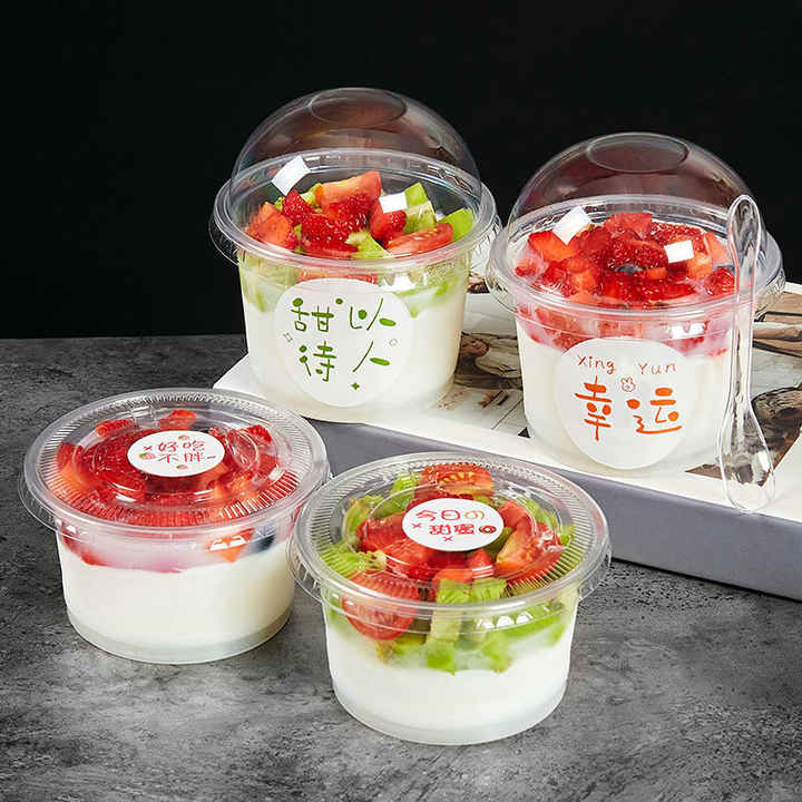 Disposable yogurt bowl: a good companion to healthy eating