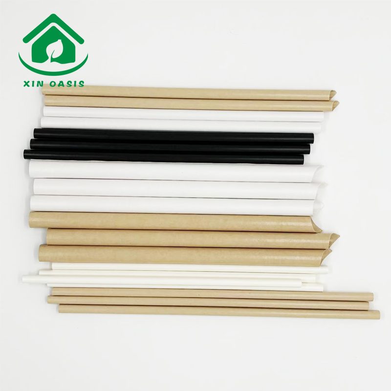 disposable 100% biodegradable sticky-free paper straw