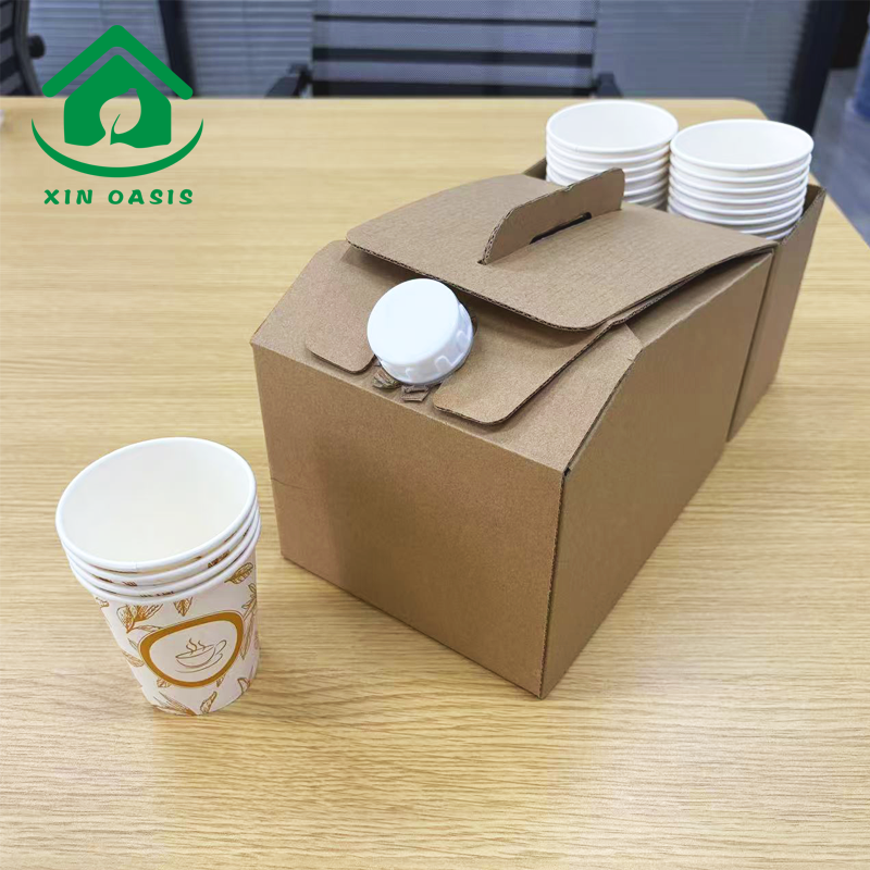 custom printing coffee to go box with cup holder