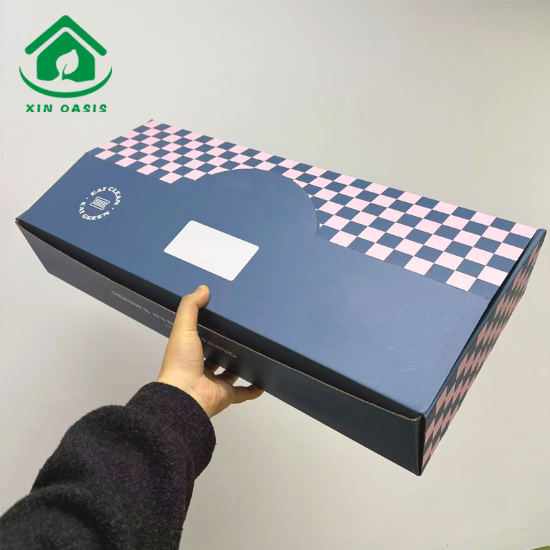 Big capacity foldable sandwich paper box with custom printing