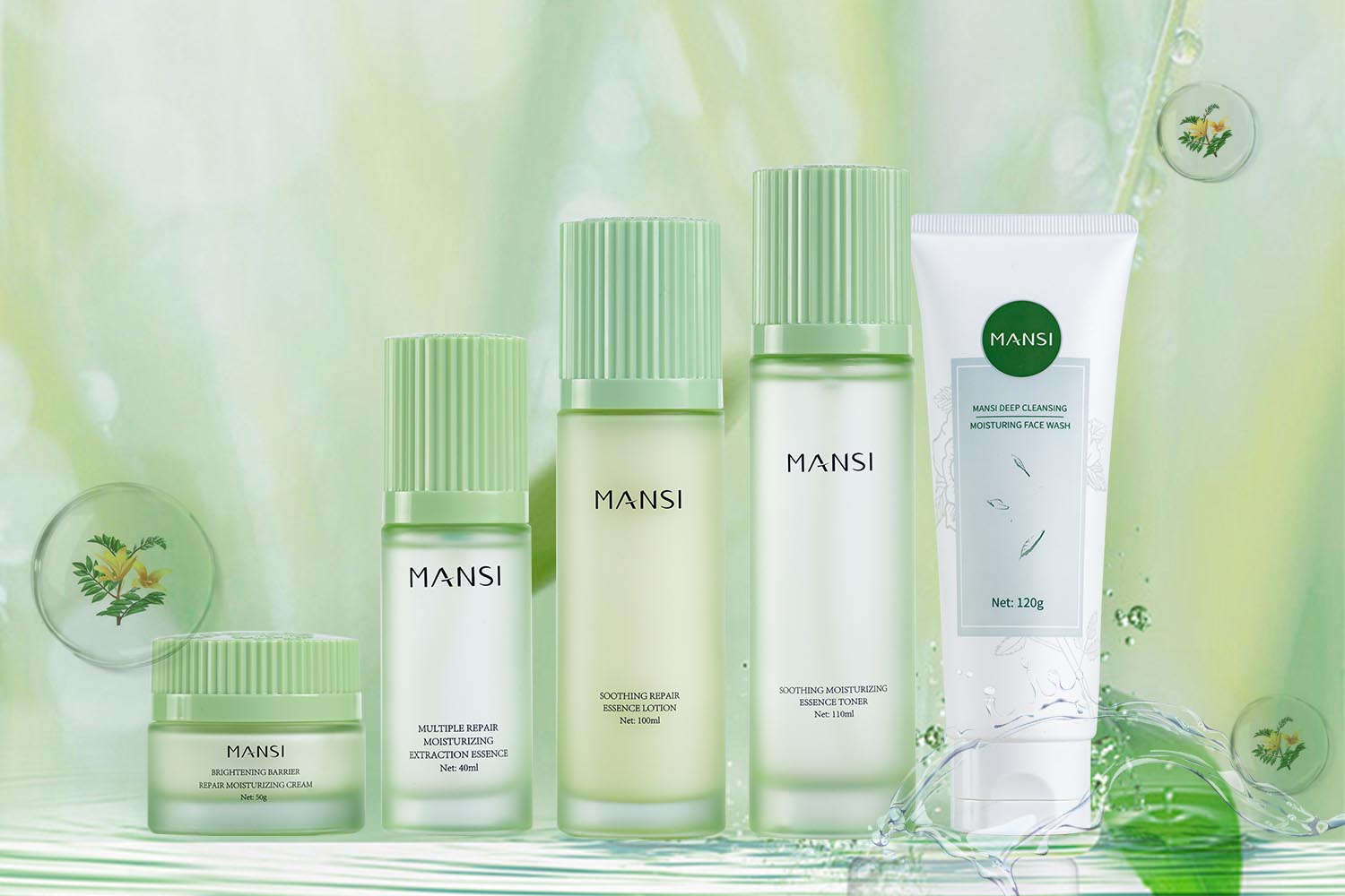 The gift of stunning skin - MANSI Soothing and Moisturizing Set