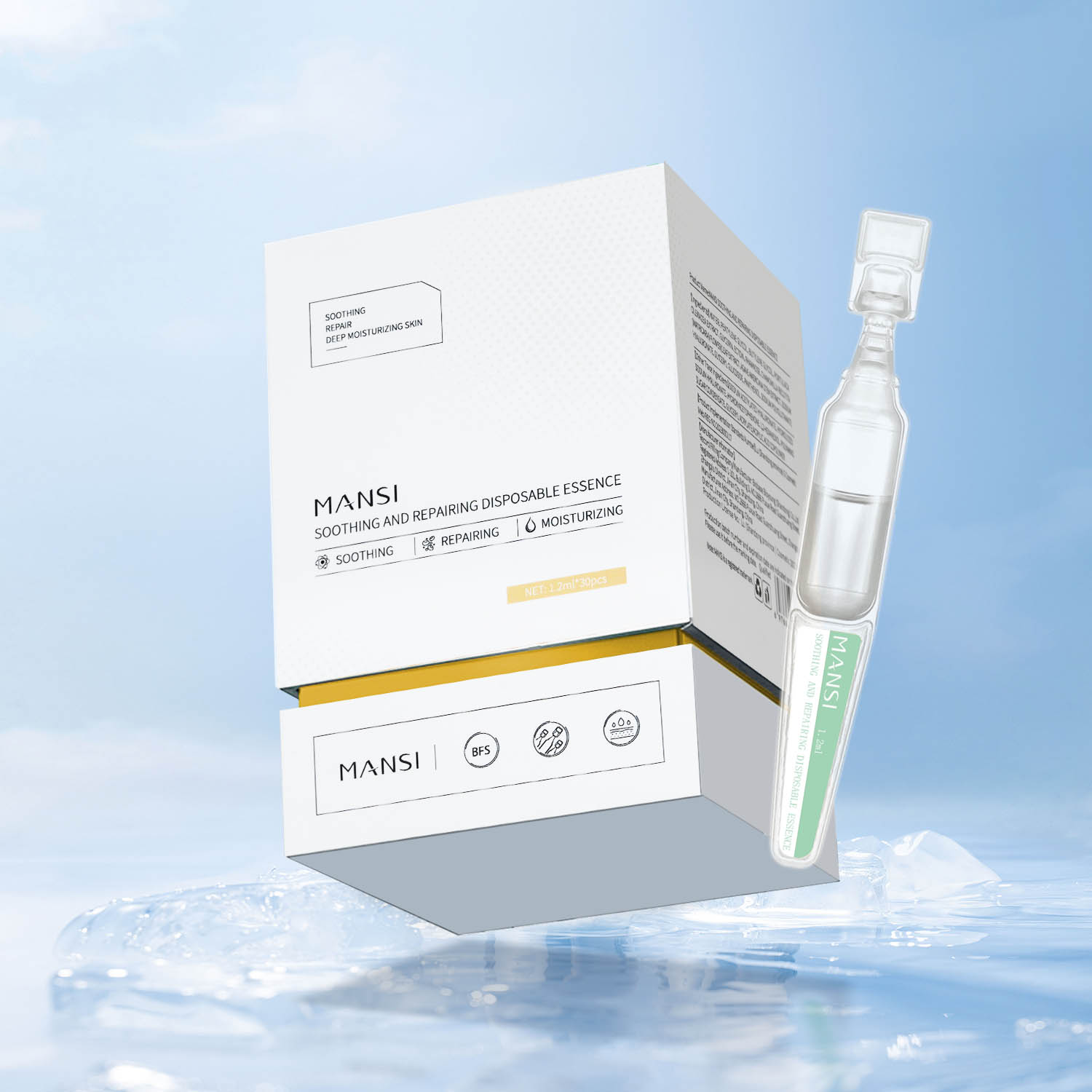 MANSI Soothing And Repairing Disposable Essence——Your portable skin guardian!