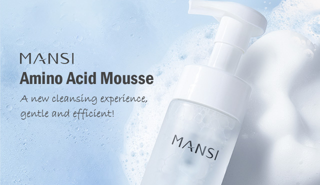 MANSI Amino Acid Mousse—A new cleansing experience, gentle and efficient!