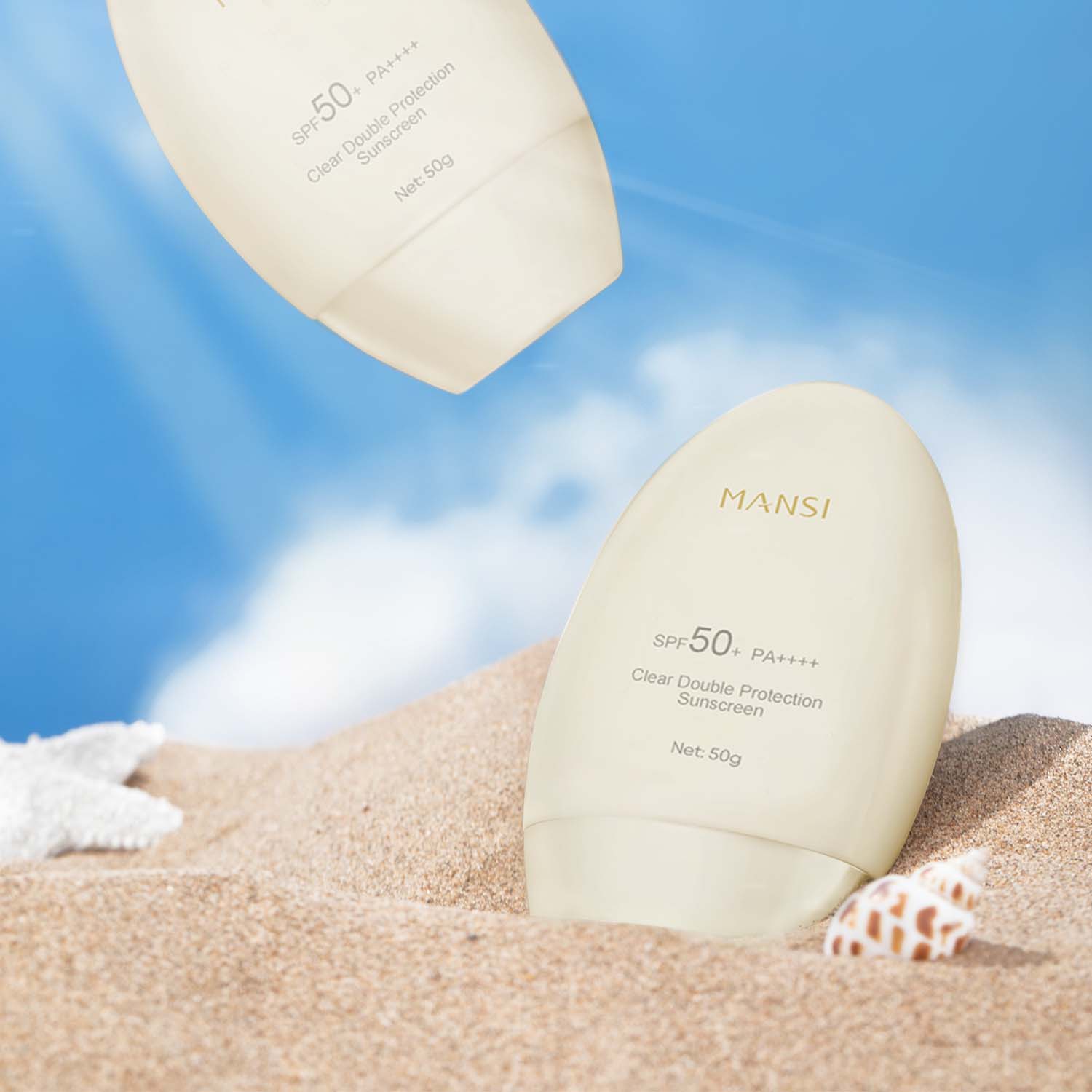 Uncover the “ultimate repairing power” of MANSI Clear Double Protection Sunscreen!