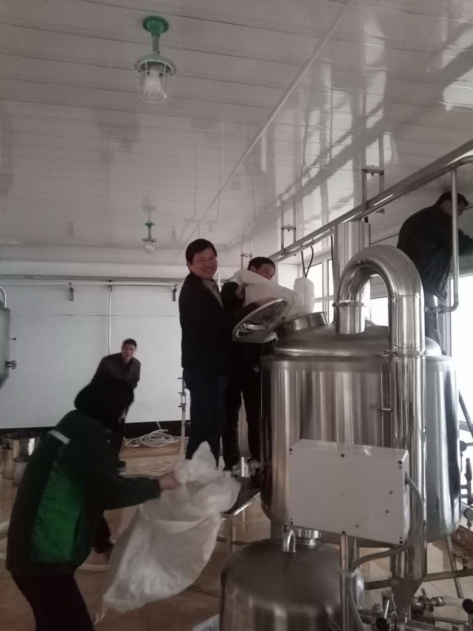 Birrificio a riscaldamento a fuoco diretto