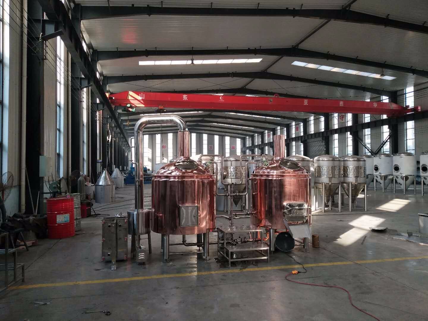 Варочный цех из красной меди