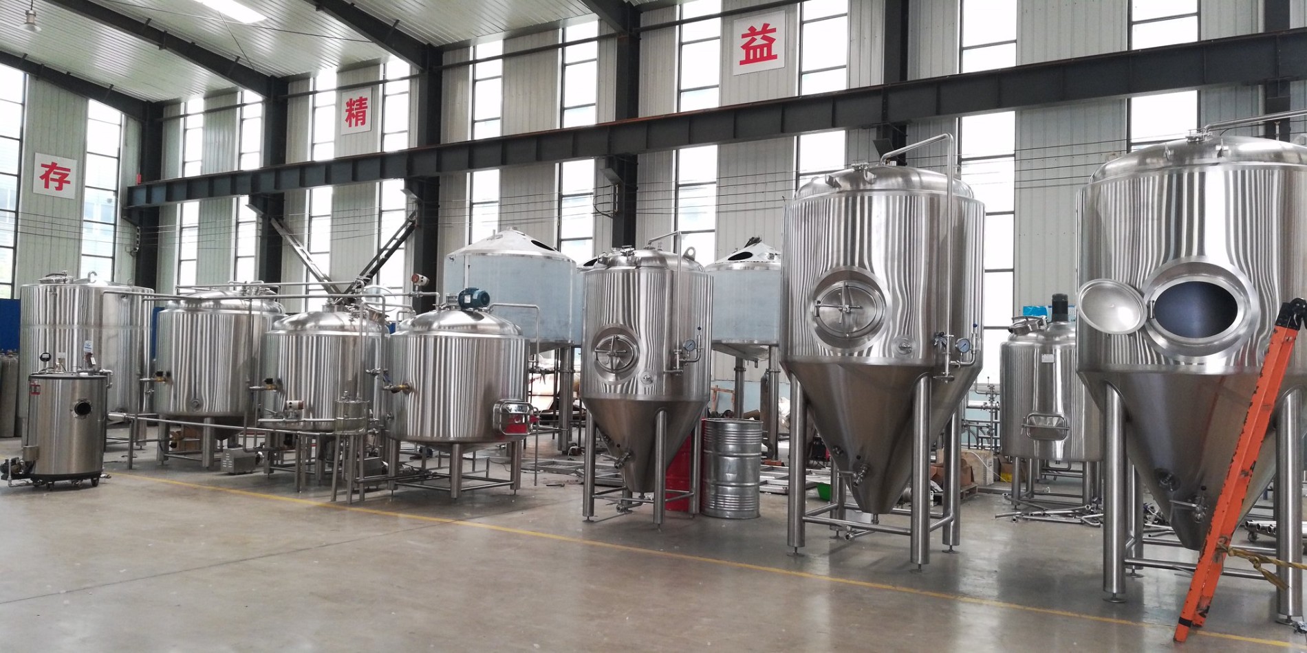 1000L Beer Equipment 2 Vessels of Brewhouse, 1000L Fermenters, Single Tank Single