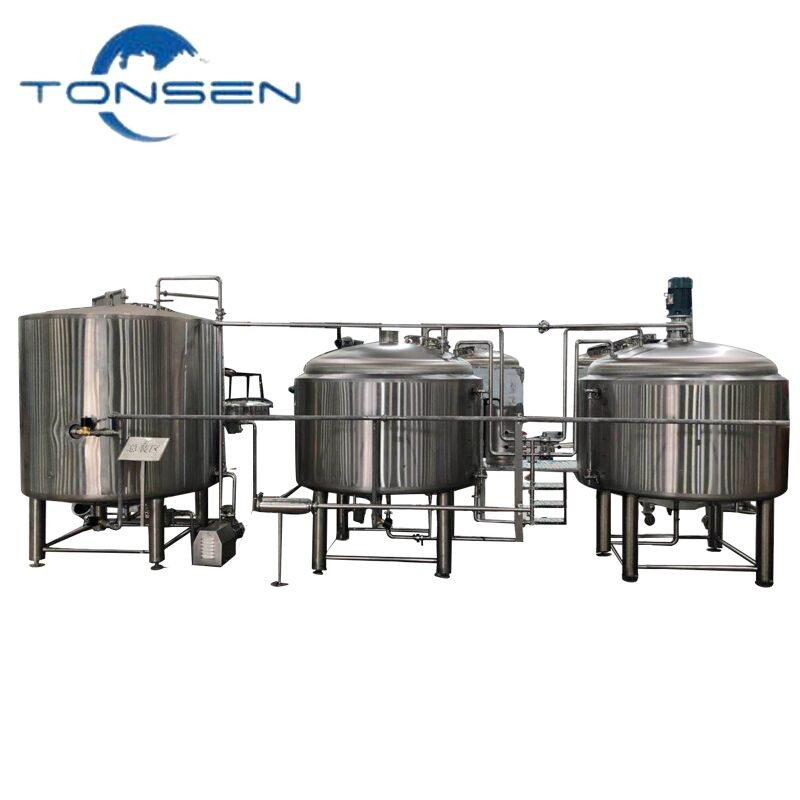 Equipamento de fabricação de cerveja de aquecimento de combustível diesel com fermentador cônico,