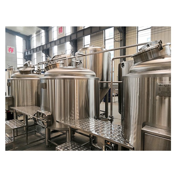 Equipamento de fabricação de cerveja de aquecimento de combustível diesel com fermentador cônico,