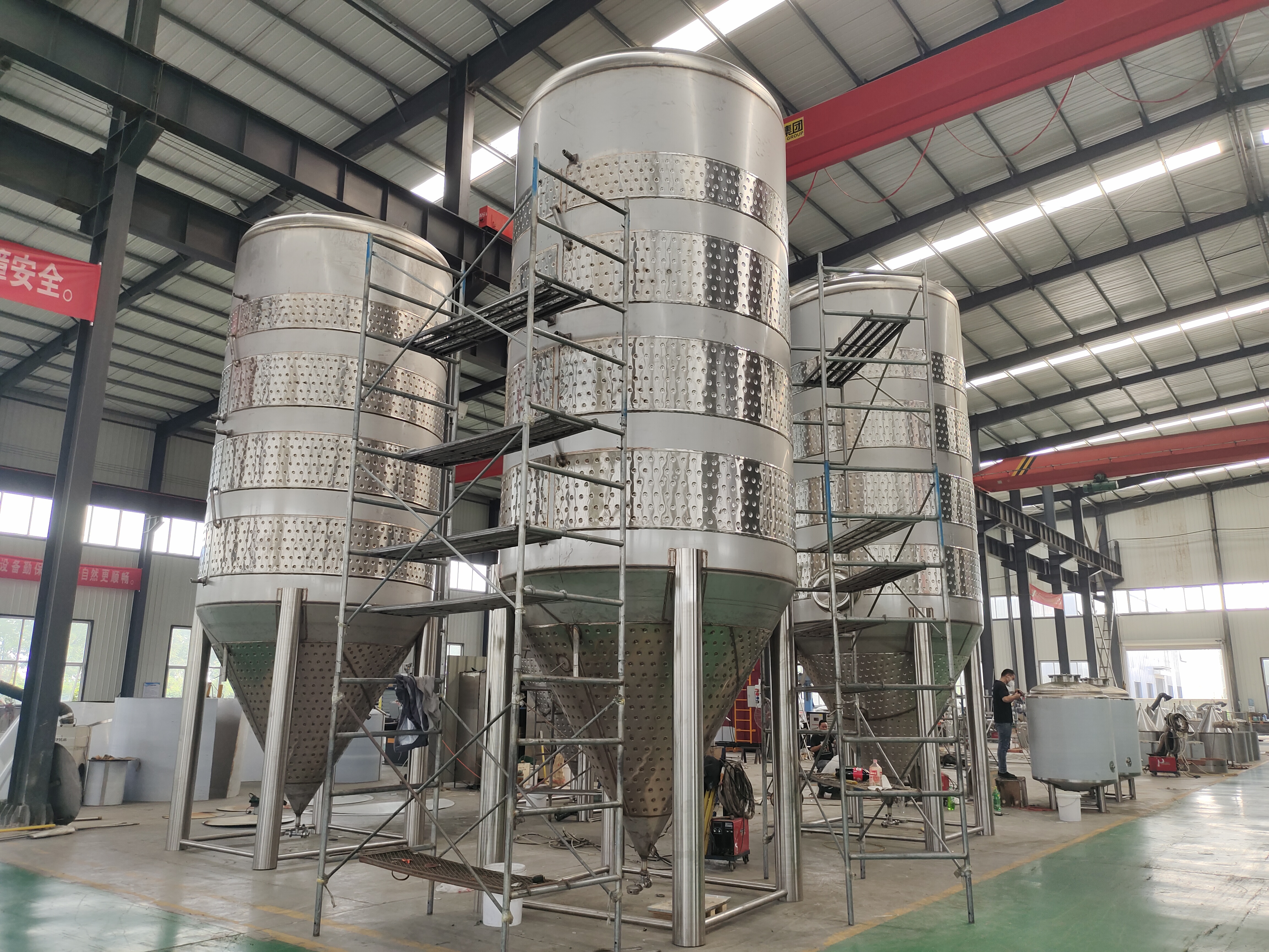 7BBL direct fire heating brewhouse